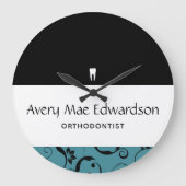 Kantoor Pro Damask Grote Klok (Voorkant)