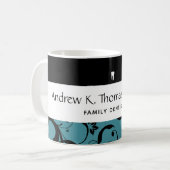 Kantoor Pro Damask Koffiemok (Voorkant links)