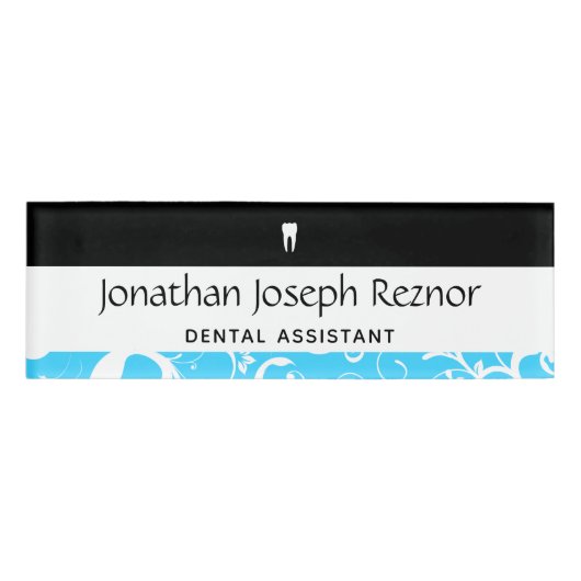 Kantoor Pro Damask Naambadge (Voorkant)