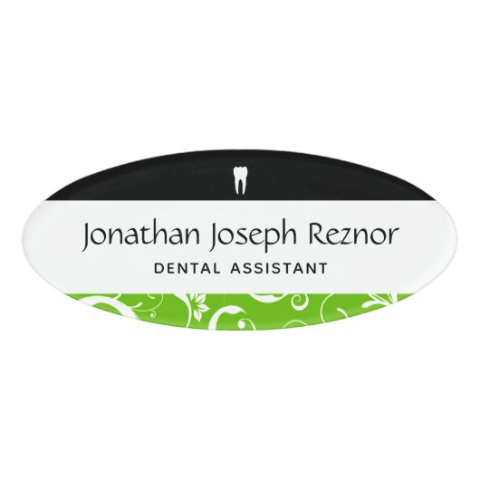 Kantoor Pro Damask Naambadge (Voorkant)