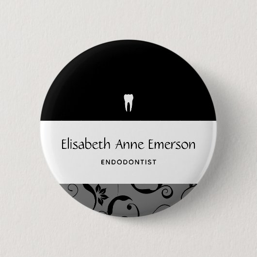 Kantoor Pro Damask Ronde Button 5,7 Cm (Voorkant)