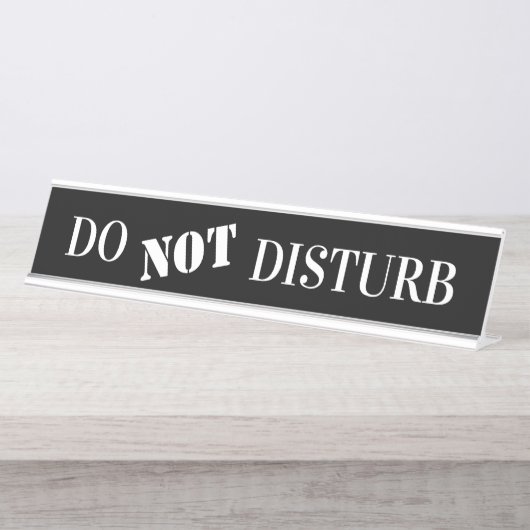 Kantoor Professional Do Not DIsturb SIgns Bureau Naambordje (Voorkant)