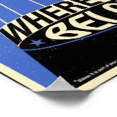 Kantoor propaganda: Sociaal Netwerk (blauw) Poster (Hoek)