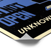 Kantoor propaganda: Vermijd downloads (blauw) Poster (Hoek)