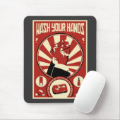 Kantoor propaganda: Was uw handen Muismat (Met muis)