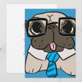Kantoor Pug Kaart (Voorkant / Achterkant)