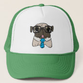 Kantoor Pug Trucker Pet (Voorkant)