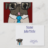 Kantoor Pug Visitekaartje (Voorkant / Achterkant)