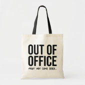 Kantoor Quote Grappig Tote Bag (Voorkant)