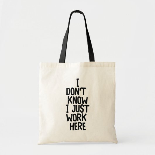 Kantoor Quote Grappig Tote Bag (Voorkant)