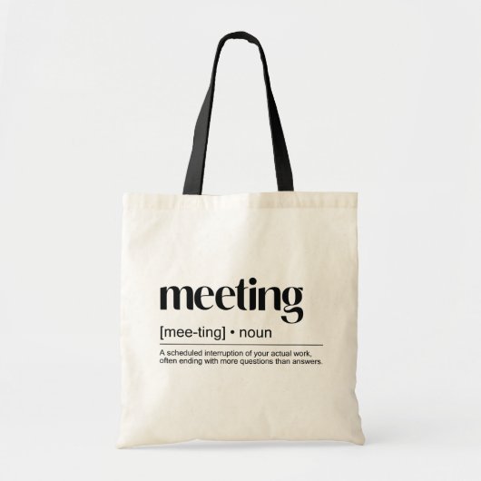 Kantoor Quote Grappig Tote Bag (Voorkant)
