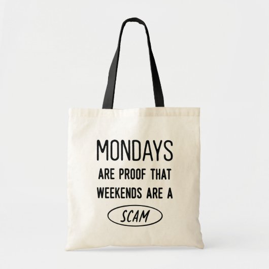 Kantoor Quote Grappig Tote Bag (Voorkant)
