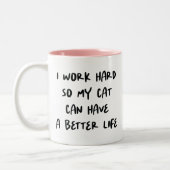 Kantoor Quote Grappige Twee-Tone Koffie Mok (Links)