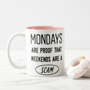 Kantoor Quote Grappige Twee-Tone Koffie Mok