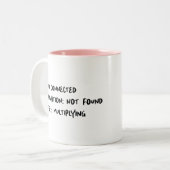 Kantoor Quote Grappige Twee-Tone Koffie Mok (Voorkant links)