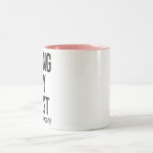 Kantoor Quote Grappige Twee-Tone Koffie Mok (Center)
