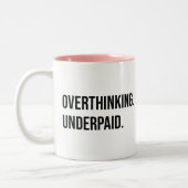 Kantoor Quote Grappige Twee-Tone Koffie Mok (Links)