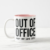 Kantoor Quote Grappige Twee-Tone Koffie Mok (Links)