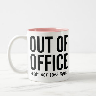 Kantoor Quote Grappige Twee-Tone Koffie Mok