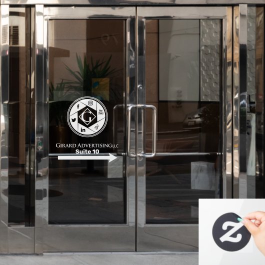 Kantoor Raamsticker (Kantoordeur)