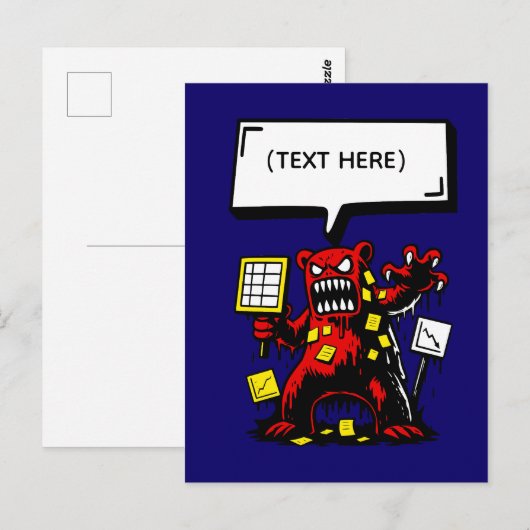 Kantoor Rage Beer - tekst Briefkaart (Voorkant / Achterkant)