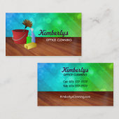 Kantoor reinigende Visitekaartjes (Voorkant / Achterkant)