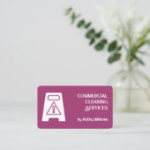 Kantoor Reiniging Visitekaartje (Staand voorkant)