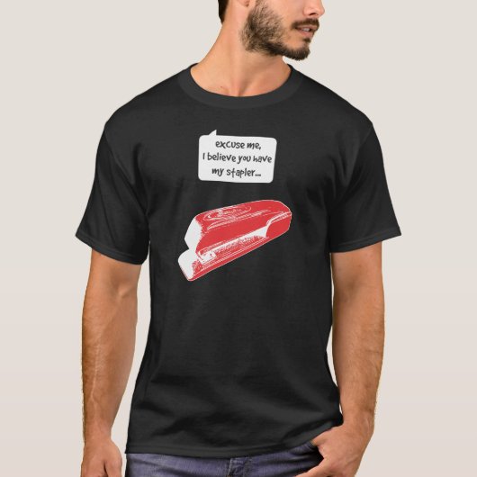 Kantoor ruimte - Stapler T-shirt (Voorkant)