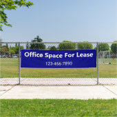 Kantoor Ruimte voor Lease Navy Blue en White Phone Spandoek (Insitu)