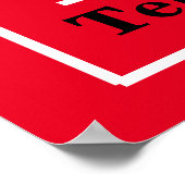 KANTOOR RUIMTE VOOR LEASE VET onroerend goed teken Poster (Hoek)