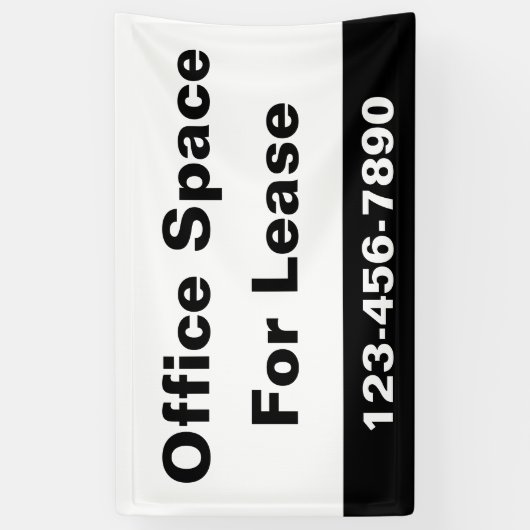 Kantoor Ruimte voor Lease Zakelijk Telefoonnummer  Spandoek (Verticaal)