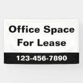 Kantoor Ruimte voor Lease Zakelijk Telefoonnummer  Spandoek (Horizontaal)