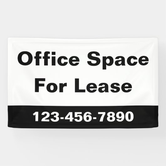Kantoor Ruimte voor Lease Zakelijk Telefoonnummer  Spandoek (Horizontaal)