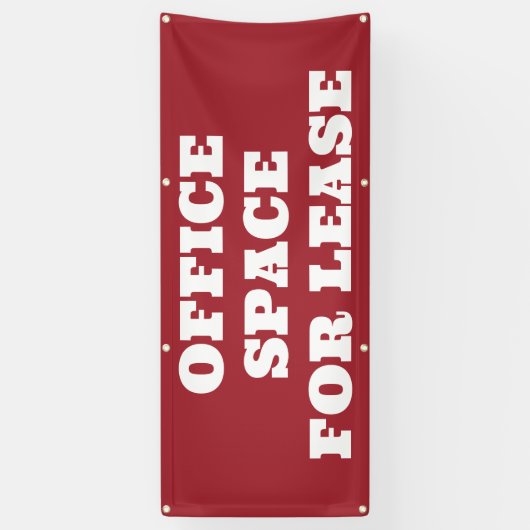Kantoor-ruimte voor leasebanner spandoek (Verticaal)