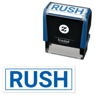 Kantoor RUSH Zelfinkling Stamp Zelfinktende Stempel