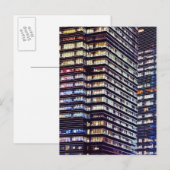 Kantoor 's nachts in Singapore Briefkaart (Voorkant / Achterkant)