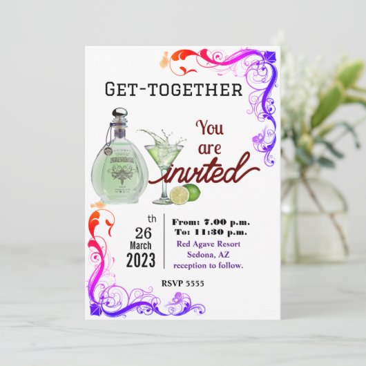 Kantoor samenkomen kaart (Staand voorkant)