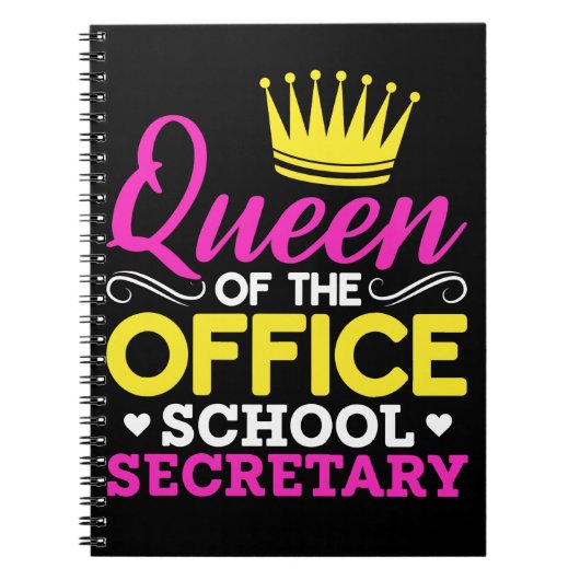 Kantoor schoolsecretaris Queen Women Notitieboek (Voorkant)