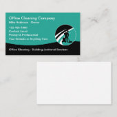 Kantoor Schoonmaak en Janitorial Services Visitekaartje (Voorkant / Achterkant)