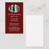 Kantoor Schoonmaak Janitorial Service Visitekaartj Visitekaartje (Voorkant / Achterkant)