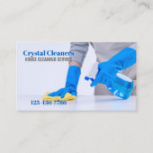 Kantoor Schoonmaak Maid Services Huishouden Visitekaartje (Voorkant)
