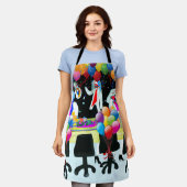 Kantoor Schort (Gedragen)