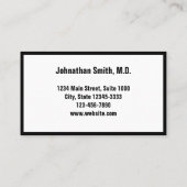 Kantoor-Sjabloon van professionele arts Afsprakenkaartje (Achterkant)