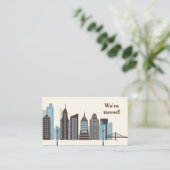 Kantoor Skyline Moving Insert Informatiekaartje (Staand voorkant)