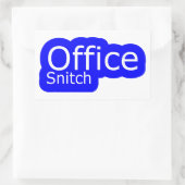 Kantoor Snitch | Kantoorhumor | Rechthoekige Sticker (Tas)