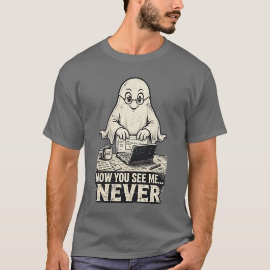 Kantoor spook T-shirt (Voorkant)