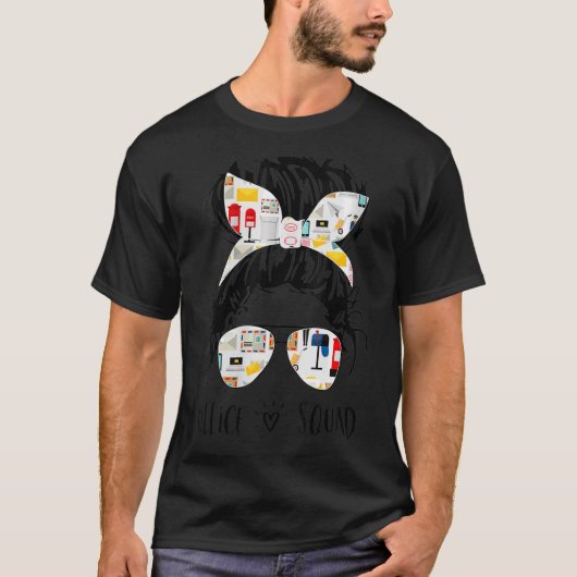 Kantoor Squad Administrative Assistant Messy Bun 1 T-shirt (Voorkant)