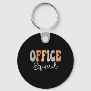 Kantoor Squad Retro Groovy  Happy First Day Sleutelhanger