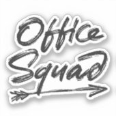 Kantoor Squad Sticker (Voorkant)