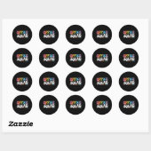 Kantoor Squad We Get It Done Terug naar School Hap Ronde Sticker (Vel)